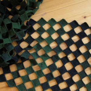 Hakket sjal i entrelac